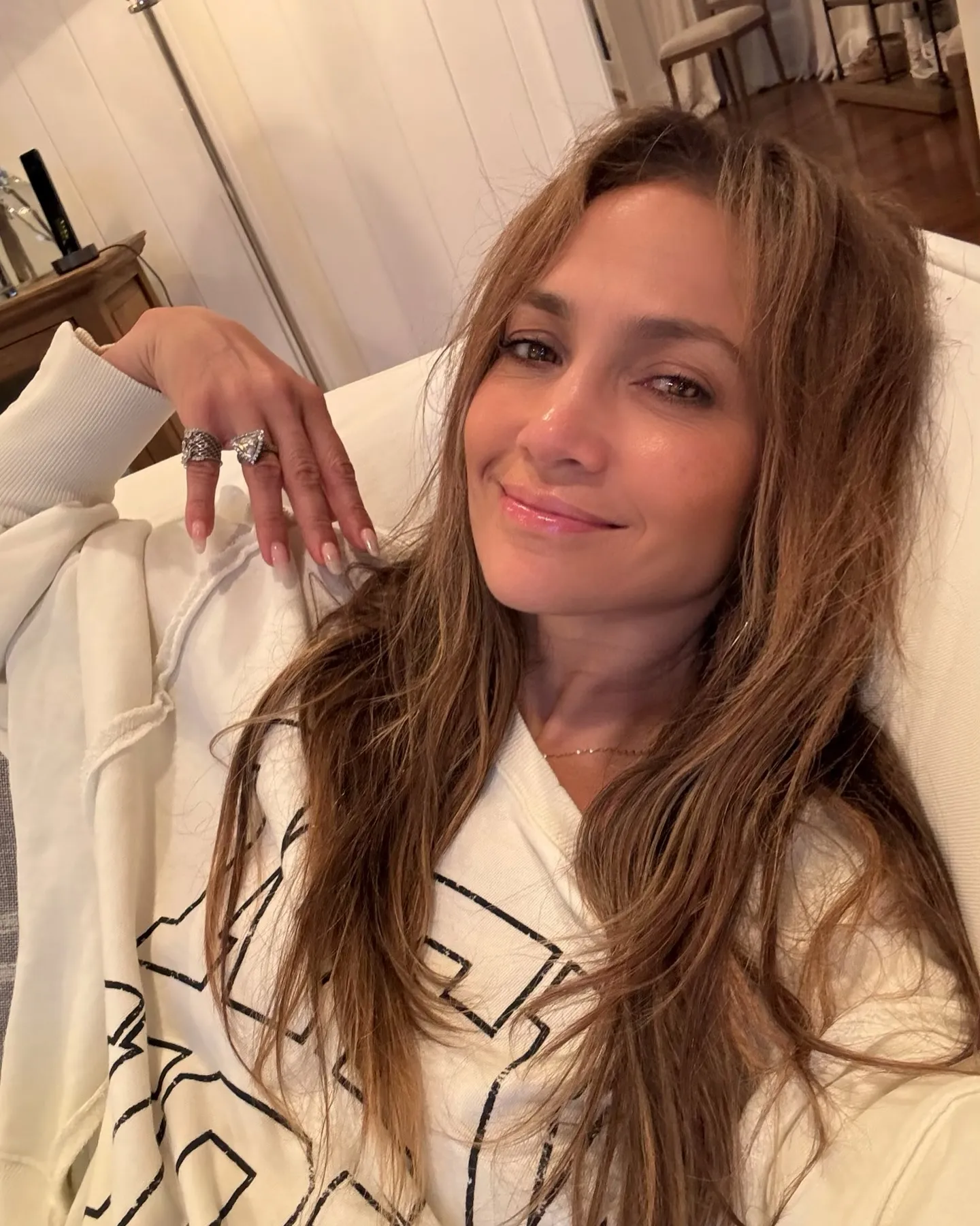 Uma selfie de Jennifer Lopez.